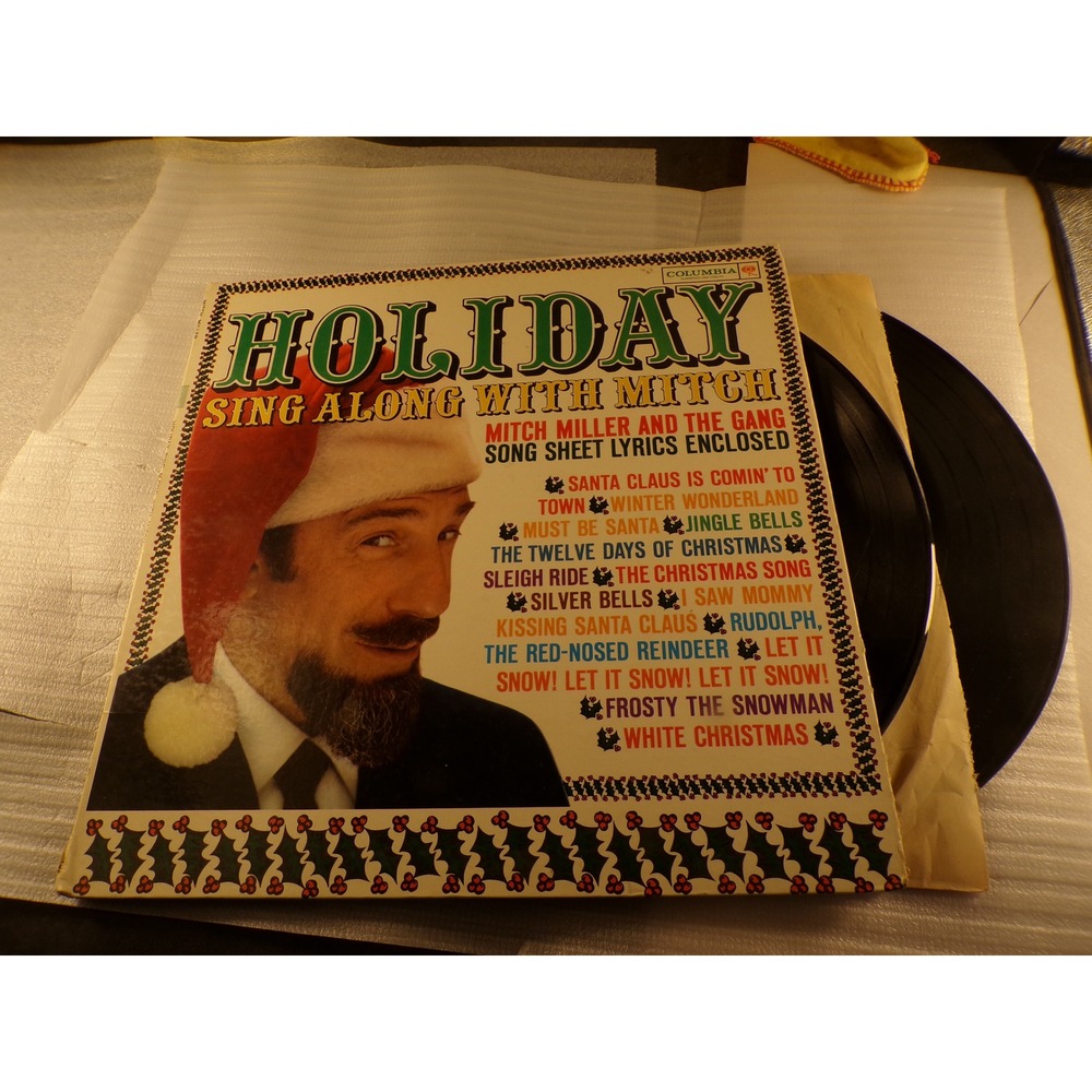 Mitch Miller Holiday Sing Along With Mitch Vinyl LP Columbia CL 1701 Christmas